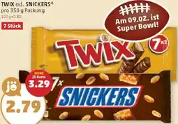 PENNY Twix od. snickers Angebot