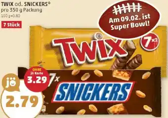 PENNY Twix od. snickers Angebot