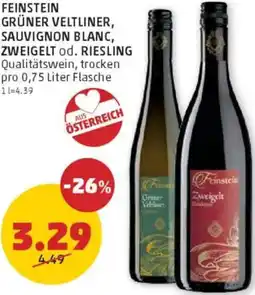 PENNY Feinstein grüner veltliner, sauvignon blanc, zweigelt od. riesling Angebot