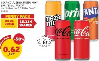 PENNY Coca-cola, zero, mezzo mix, sprite od. fanta Angebot