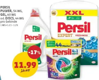 PENNY Pulver, gel, od. discs Angebot