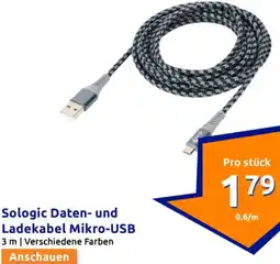 Action Sologic Daten- und Ladekabel Mikro-USB Angebot