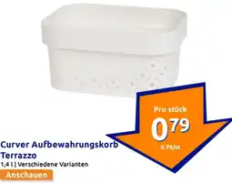 Action Curver Aufbewahrungskorb Terrazzo Angebot