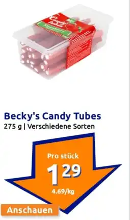 Action Becky's Candy Tubes Angebot