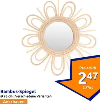 Action Bambus-Spiegel Angebot