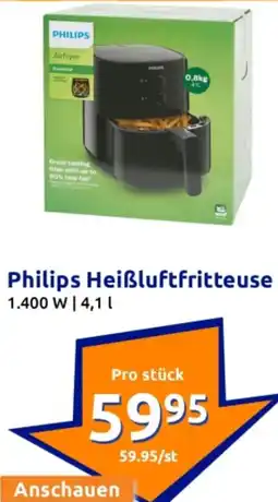 Action Philips Heißluftfritteuse Angebot