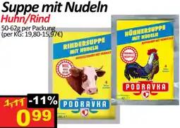 Wurstico Suppe mit Nudeln Huhn/Rind Angebot