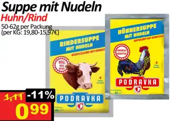 Wurstico Suppe mit Nudeln Huhn/Rind Angebot