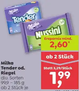 ADEG Milka Tender od. Riegel Angebot