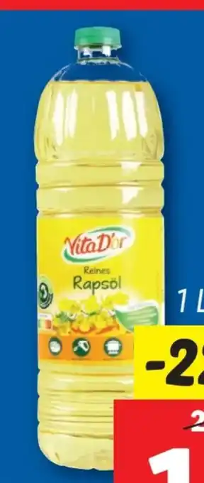 Lidl Vita D'or Rapsöl Angebot