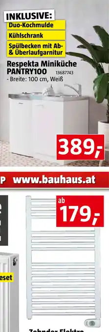 Bauhaus Respekta Miniküche Pantry100 Angebot