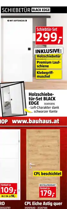 Bauhaus Diamond Doors Black Edition Schiebetür-Komplettset Black Edge Wood Angebot