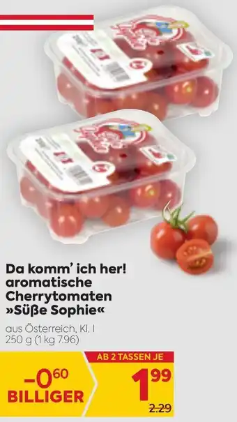 Billa Da Komm'Ich Her Aromatische Cherrytomaten Süße Sophie 250 g Angebot