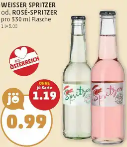 PENNY Weisser spritzer od. rosé-spritzer Angebot