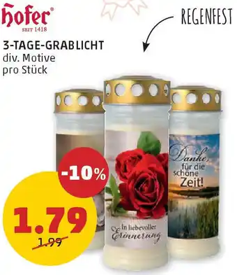 PENNY 3 Tage Grablicht Angebot