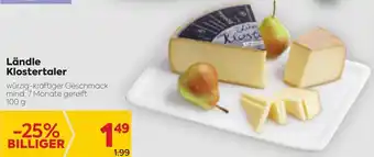 Billa Ländle Klostertaler 100 g Angebot