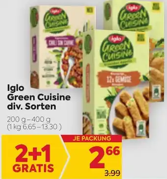 Billa Iglo Green Cuisine 200 g-400 g Angebot