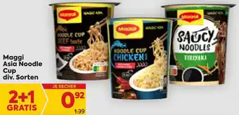 Billa Maggi Asia Noodle Cup Div. Sorten Angebot