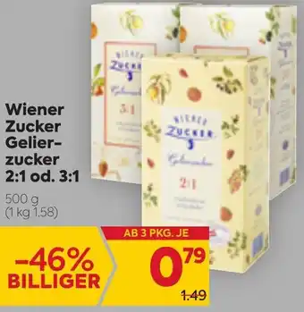 Billa Wiener Zucker Gelier Zucker 500 g Angebot