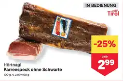 MPreis Hörtnagl Karreespeck ohne Schwarte Angebot