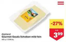 MPreis Alpiland Gourmet Gouda Scheiben mild-fein Angebot