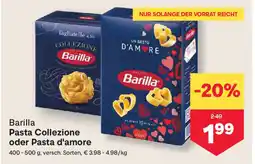 MPreis Barilla Pasta Collezione oder Pasta d'amore Angebot