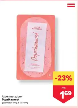 MPreis Alpenmetzgerei Paprikawurst Angebot