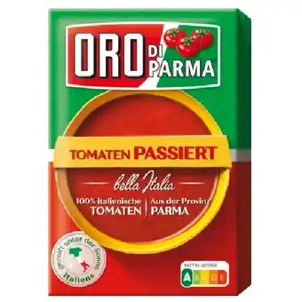 MPreis Oro di Parma Tomaten passiert, Tomatenfruchtfleisch oder Tomatenstücke versch. Sorten MPREIS Angebot