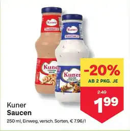 MPreis Kuner Saucen Angebot