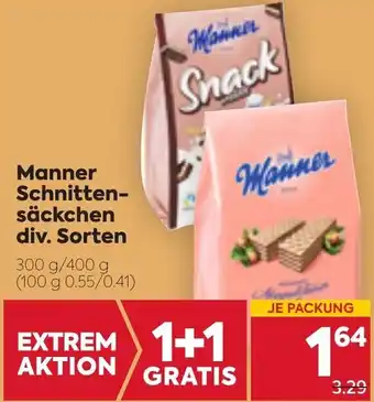 Billa Manner Schnitten 300g/400 g Angebot