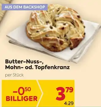 Billa Butter Nuss Mohn Od. Topfenkranz Angebot