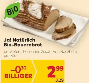 Billa Bio Ja! Natürlich Bio Bauernbrot Angebot