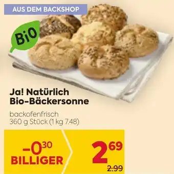 Billa Bio Ja! Natürlich Bio Bäckersonne 360 g Angebot