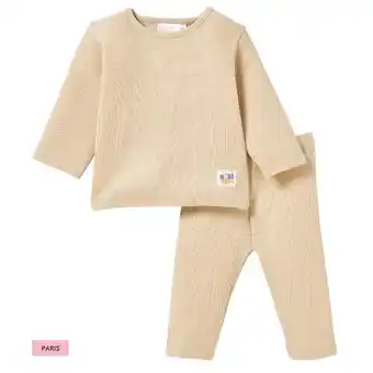 KiK Newborn Langarmshirt + Leggings Ergee, hellbraun KiK Angebot