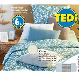 TEDi Mikrofaser-Bettwäsche 70x90 + 140x200 cm TEDi Angebot