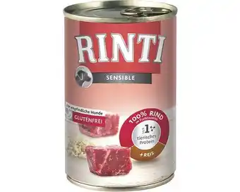 Hornbach Hundefutter nass RINTI Sensible Rind+Reis 400 g Angebot