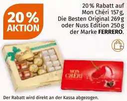 Müller auf Mon Chéri , Die Besten Original oder Nuss Edition  der Marke FERRERO Angebot