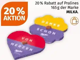 Müller auf Pralines  der Marke MILKA Angebot