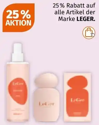 Müller auf alle Artikel der Marke LEGER Angebot