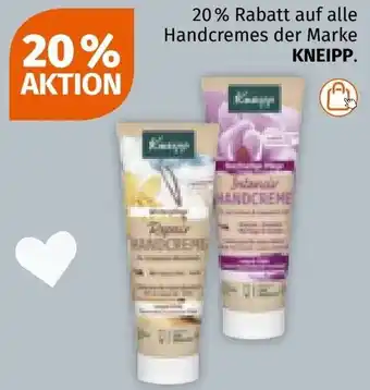 Müller auf alle Handcremes der Marke KNEIPP Angebot