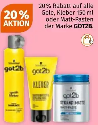 Müller auf alle Gele, Kleber oder Matt-Pasten der Marke GOT2B Angebot