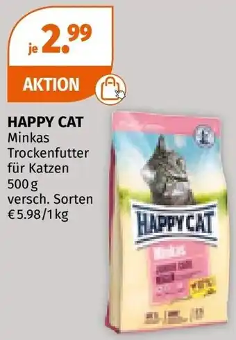 Müller HAPPY CAT Minkas Trockenfutter für Katzen Angebot