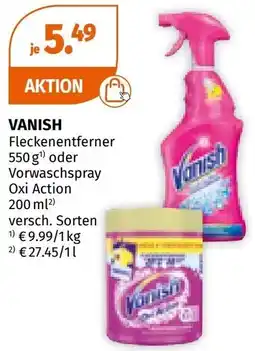 Müller Fleckenentferner oder Vorwaschspray Oxi Action Angebot