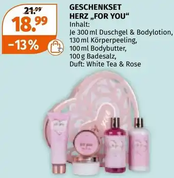 Müller Geschenkset herz,,FOR YOU Angebot