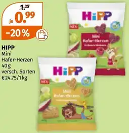 Müller HIPP Mini Hafer-Herzen Angebot