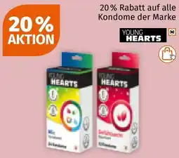 Müller auf alle Kondome der Marke YOUNG HEARTS Angebot