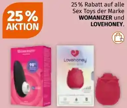 Müller auf alle Sex Toys der Marke WOMANIZER und LOVEHONEY Angebot