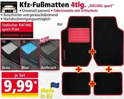 Norma DIAMOND Kfz-Fußmatten 4tlg. „RACING sport Angebot