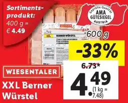 Lidl XXL Berner Würstel Angebot