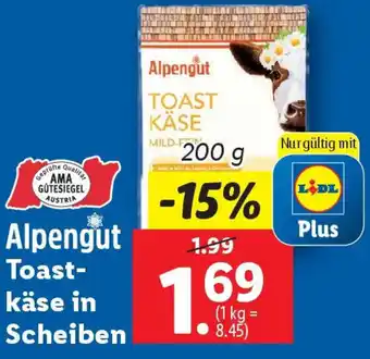 Lidl Toast- käse in Scheiben Angebot